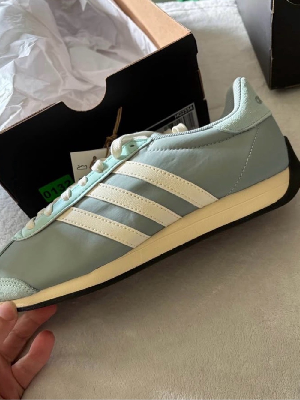 adidas Runvista Sneakers in Teal and Black with White Stripes